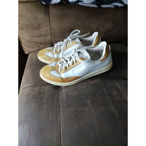 Women's Cole Haan White Tan Leather Sneakers US 6B